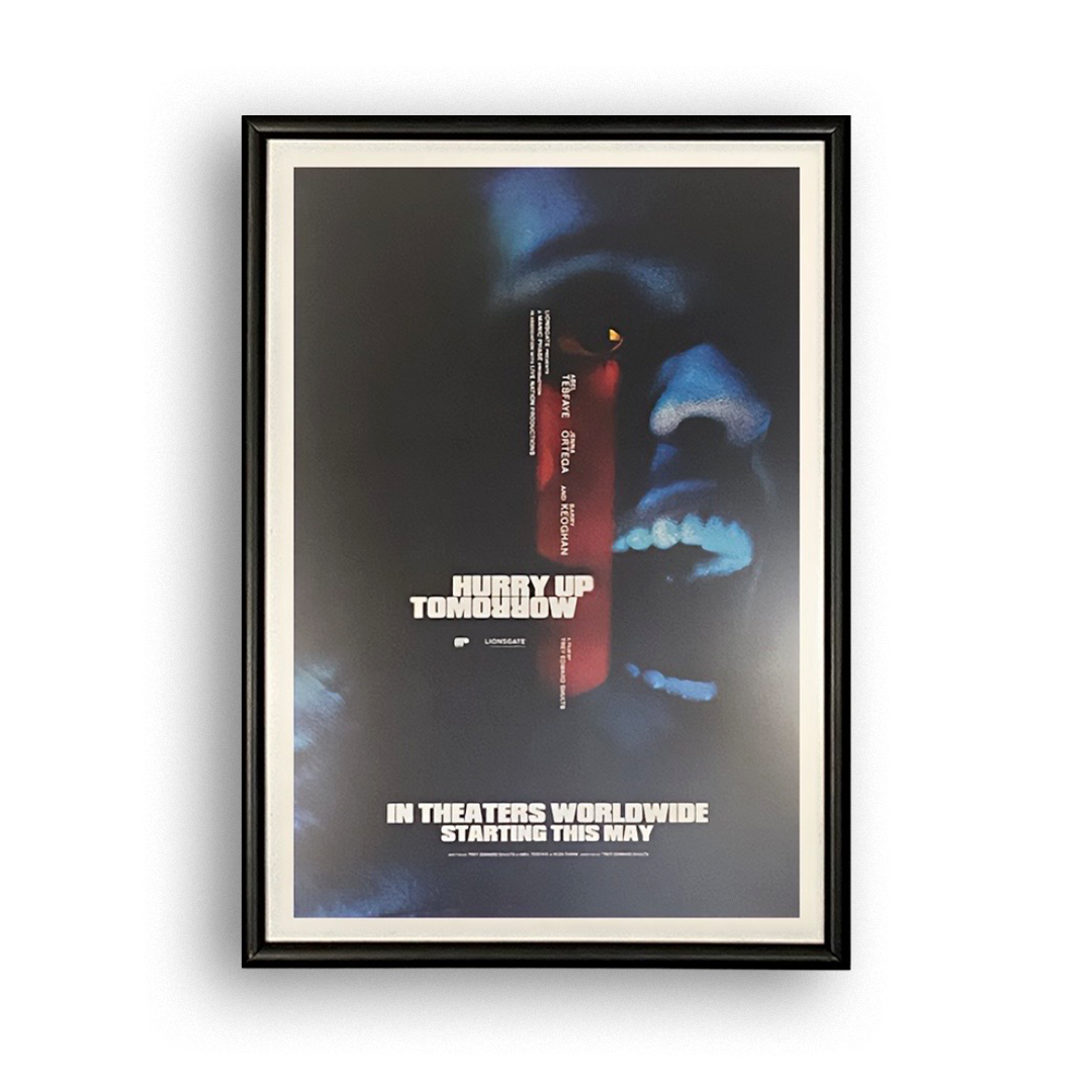 Cuadro Hurry Up Tomorrow Azul 01