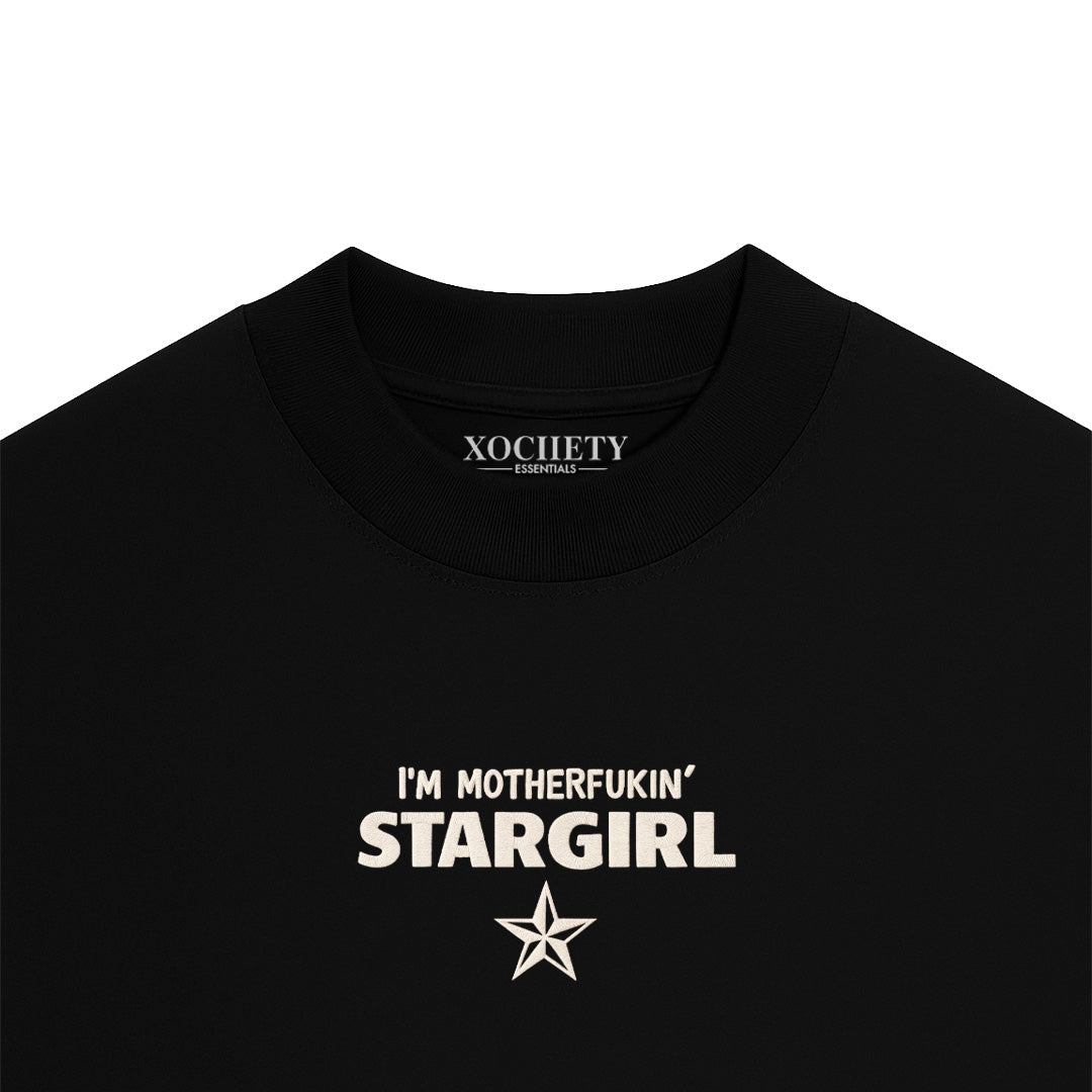 Playera Semi Oversize Stargirl Blanca