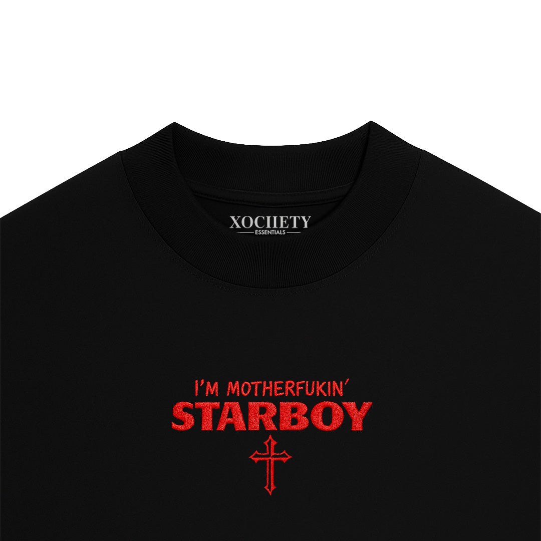 Playera Semi Oversize Starboy Rojo