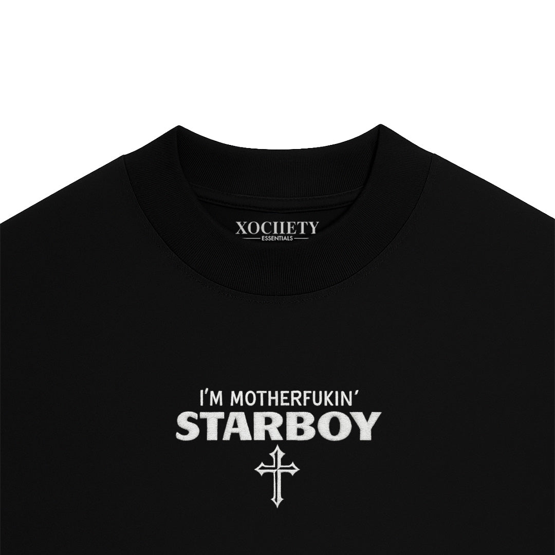 Playera Semi Oversize Starboy Blanco