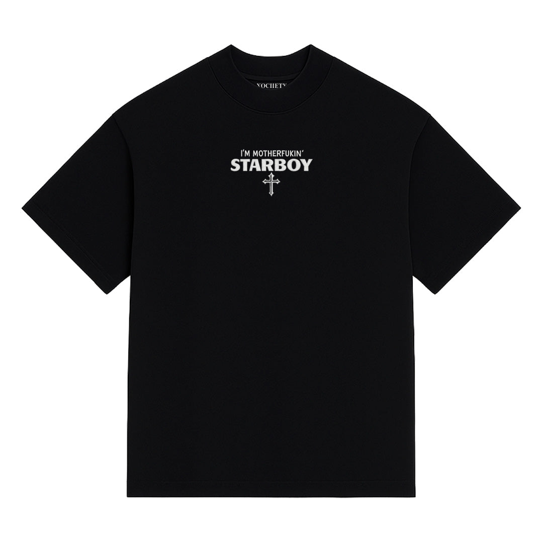 Playera Semi Oversize Starboy Blanco
