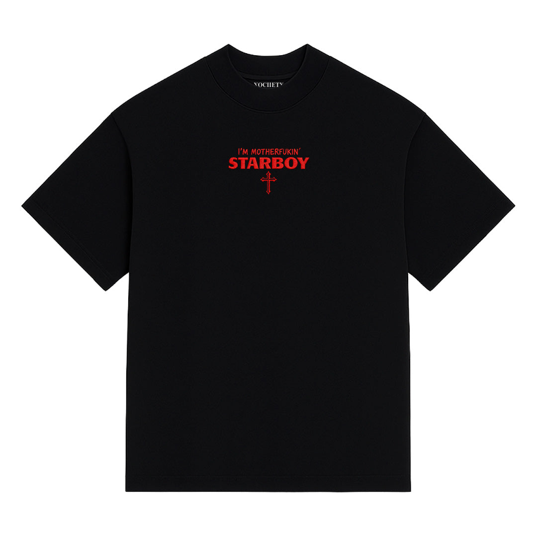 Playera Semi Oversize Starboy Rojo