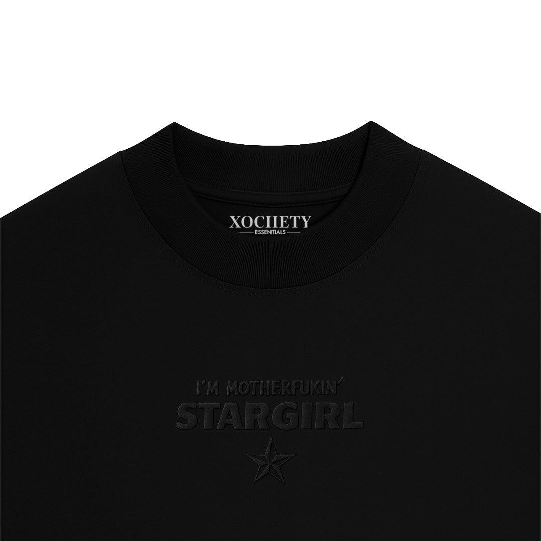 Playera Semi Oversize Stargirl Negra